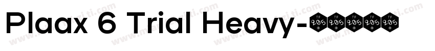 Plaax 6 Trial Heavy字体转换